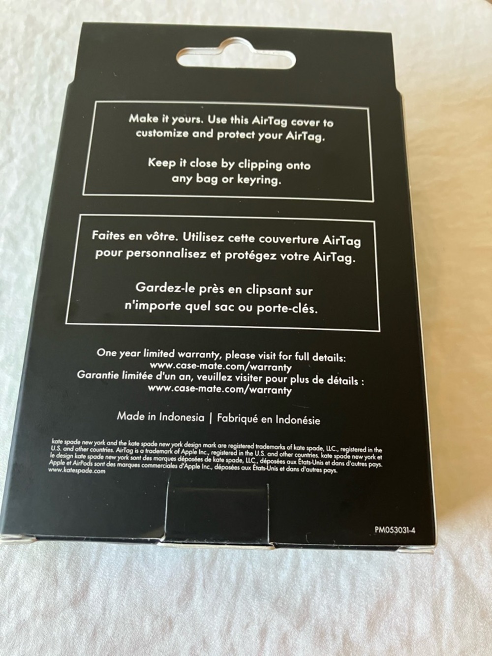 Kate Spade: Cherry Protective Case- AirTag- Gold Tone - Picture 7 of 11